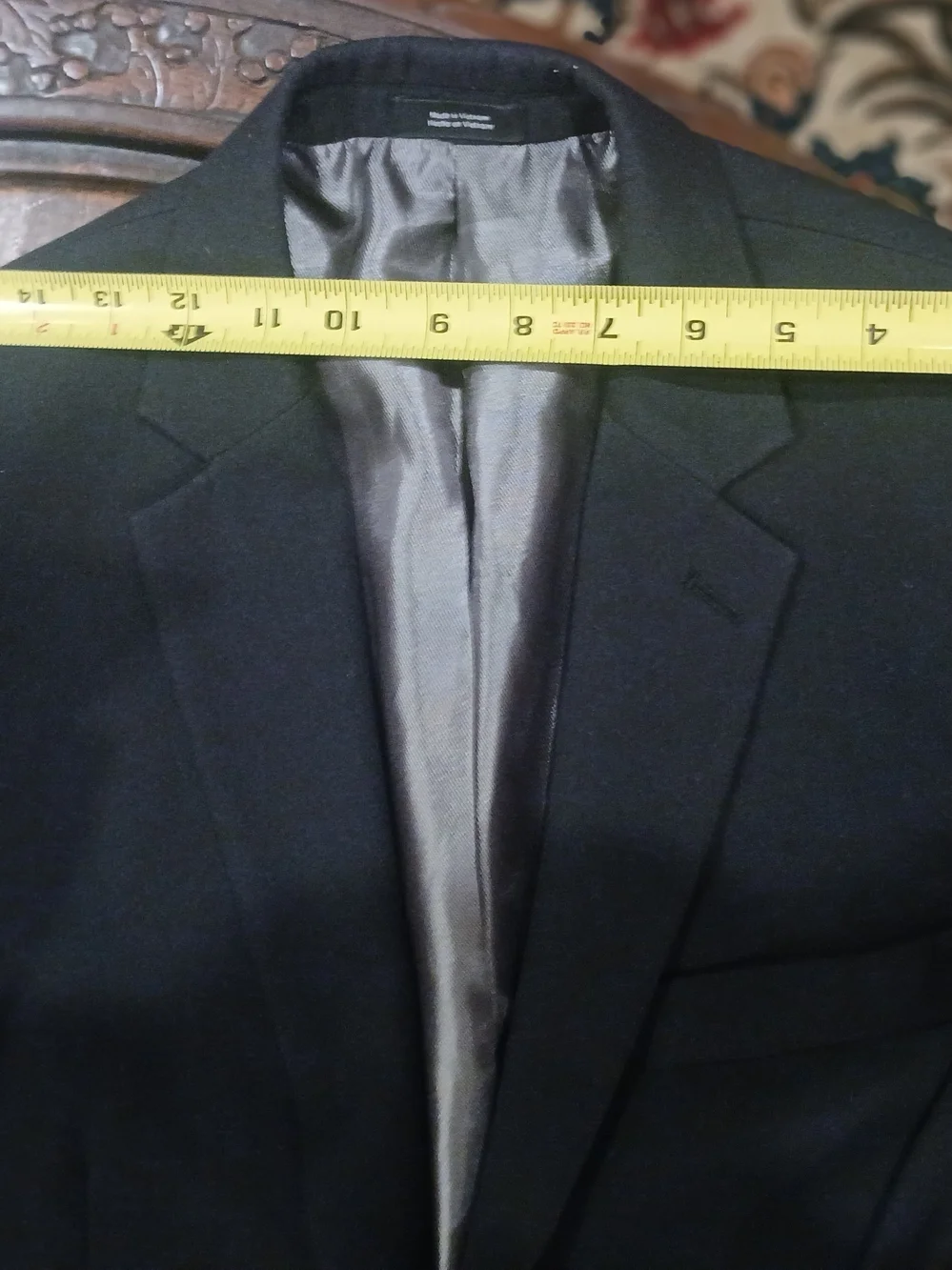 Men's Black Two-Button Blazer